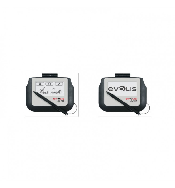 Evolis - SIG100 10,2 cm (4"") LCD Blanco, Negro - Imagen 1