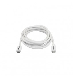 StarTech.com - Cable de 2m Thunderbolt 3 Blanco - Cable Compatible con USB-C y DisplayPort - USB Tipo C - Imagen 3