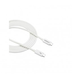 StarTech.com - Cable de 2m Thunderbolt 3 Blanco - Cable Compatible con USB-C y DisplayPort - USB Tipo C - Imagen 4