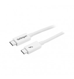 StarTech.com - Cable de 1m Thunderbolt 3 Blanco - Cable Compatible con USB-C y DisplayPort - USB Tipo C - Imagen 2