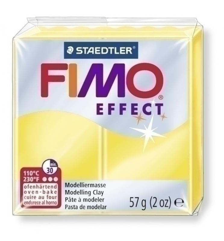 PASTA MODELAR FIMO EFFECT TRANSLUCIDO AMARILLO 57 GR. - Imagen 1