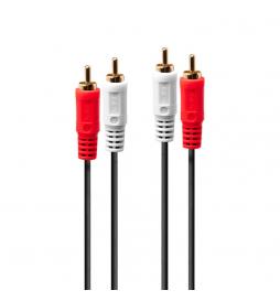 Lindy - 35660 cable de audio 1 m 2 x RCA Rojo, Blanco - Imagen 2