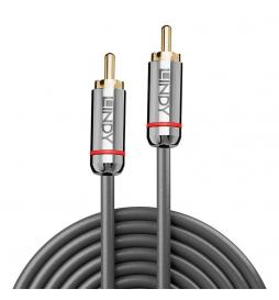 Lindy - 35339 cable de audio 1 m RCA Antracita - Imagen 1