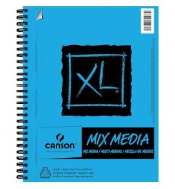 Canson - XL Mix Media Bloc de hojas de papel para bellas artes 30 hojas C200807215 Pack 5 Unid.