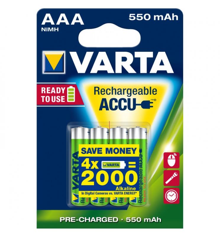 Varta - Ready2Use HR03 4pcs Batería recargable AAA Níquel-metal hidruro (NiMH)