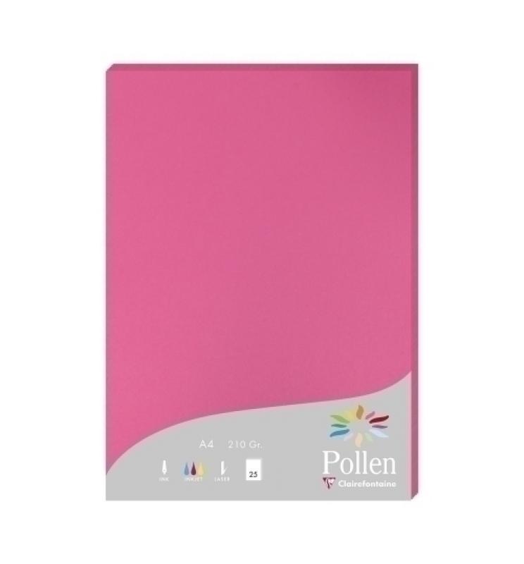 PAPEL CLAIREFONTAINE POLLEN A4 210g 25h FUCSIA