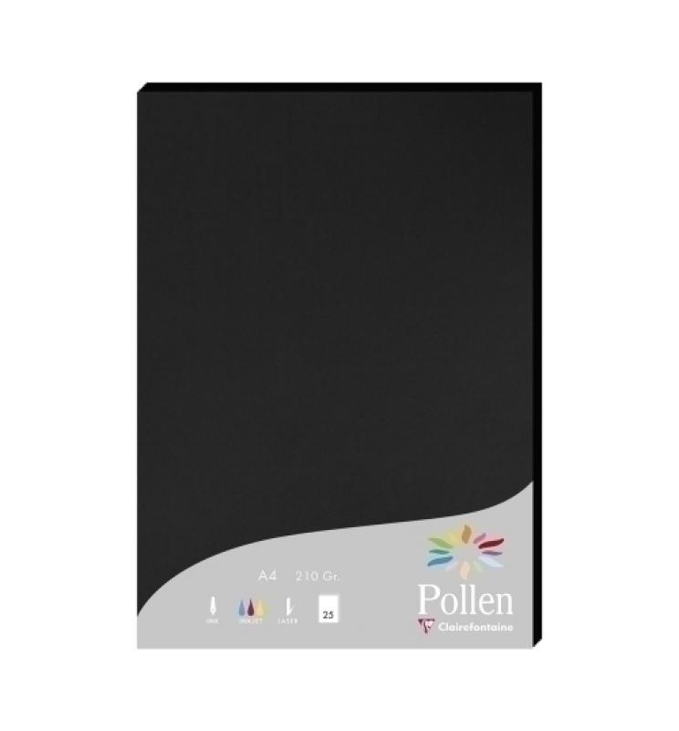 PAPEL CLAIREFONTAINE POLLEN A4 210g 25h NEGRO