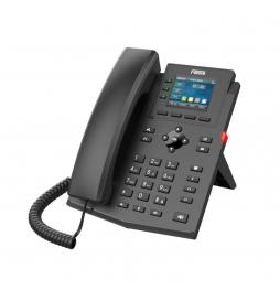 Fanvil - X303P teléfono IP Negro 4 líneas LCD