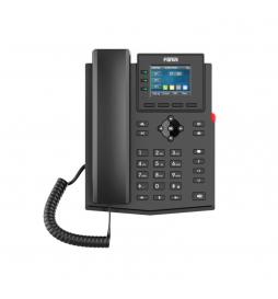 Fanvil - X303P teléfono IP Negro 4 líneas LCD