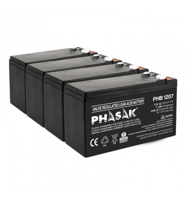 Phasak - PHB 1207 batería para sistema ups Sealed Lead Acid (VRLA) 12 V 7,2 Ah