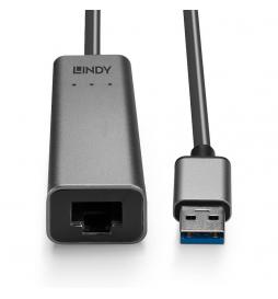 Lindy - 43313 cambiador de género para cable USB-A RJ-45 Plata