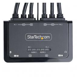 StarTech.com - C2-DH46-UA2-CBL-KVM interruptor KVM Negro