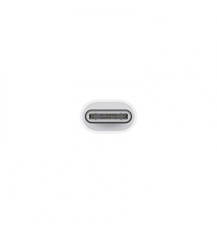 Apple - MUQX3ZM/A cambiador de género para cable USB Type-C Lightning Blanco