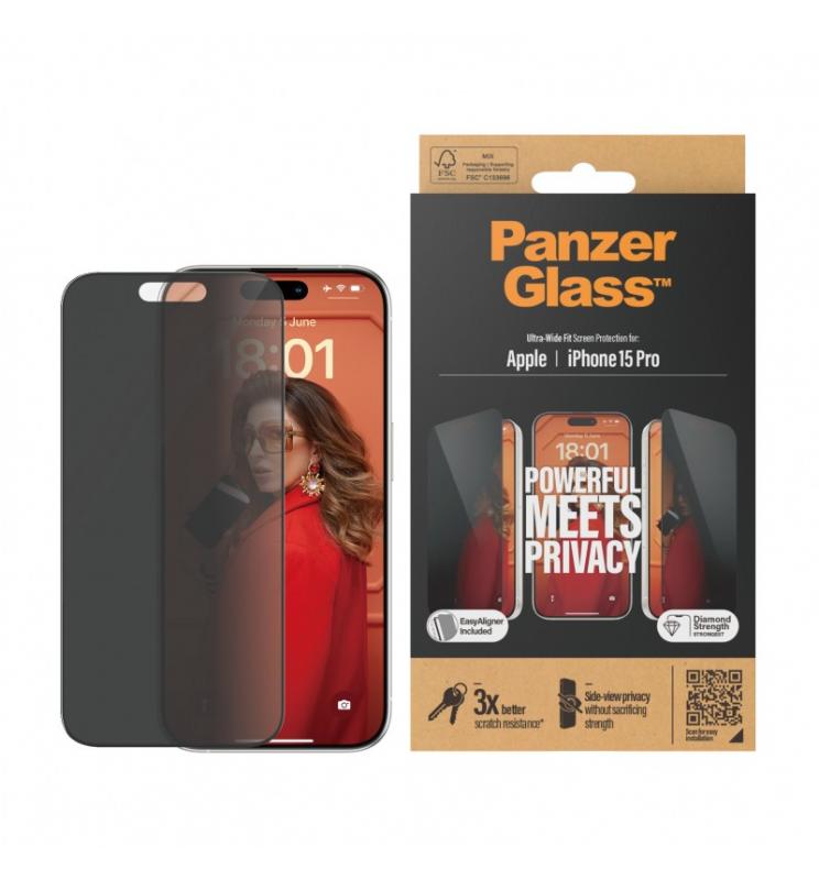PanzerGlass - Ultra Wide Fit Privacy Protector de pantalla Apple 1 pieza(s) - P2810