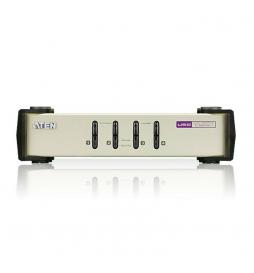 ATEN - Switch KVM VGA PS/2-USB de 4 puertos