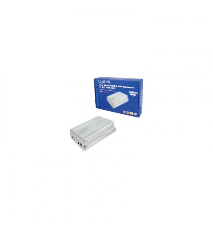 LogiLink - UA0107A caja para disco duro externo Plata 3.5"