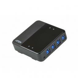 ATEN - Switch de periféricos USB 3.2 Gen1 de 4 x 4 puertos - US3344-AT