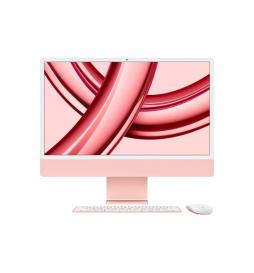 Apple - iMac Apple M M3 59,7 cm (23.5") 4480 x 2520 Pixeles 8 GB 512 GB SSD PC todo en uno macOS Sonoma Wi-Fi 6E (802.11ax) Rosa