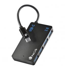 NGS - WONDER IHUB4 USB 3.2 Gen 1 (3.1 Gen 1) Type-A 480 Mbit/s Negro