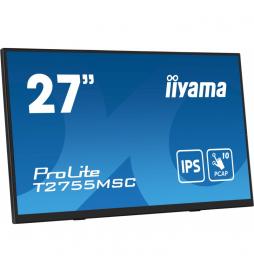 iiyama - ProLite T2755MSC-B1 pantalla para PC 68,6 cm (27") 1920 x 1080 Pixeles Full HD LED Pantalla táctil Mesa Negro
