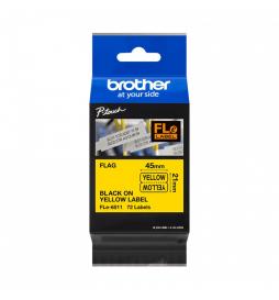 Brother - FLE-6511 cinta para impresora de etiquetas Negro sobre amarillo