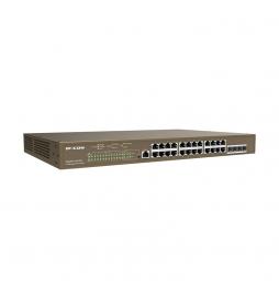 IP-COM Networks - G5328P-24-410W switch Gestionado L3 Gigabit Ethernet (10/100/1000) Energía sobre Ethernet (PoE) 1U Negro