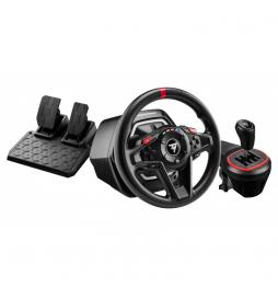 Thrustmaster - T128 Shifter Pack Negro USB Volante + Pedales Analógico PC, Xbox