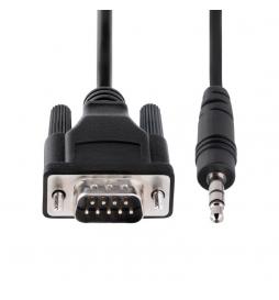 StarTech.com - Cable de 1m Serie DB9 a 3,5mm para la Configuración de Dispositivos Serie - Cable RS232 DB9 macho a 3,5 mm para C
