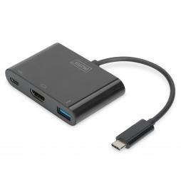 Digitus - Adaptador multipuerto USB Type-C™ HDMI, 3 puertos