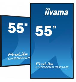iiyama - PROLITE Pizarra de caballete digital 139,7 cm (55") LED Wifi 500 cd / m² 4K Ultra HD Negro Procesador incorporado Andro