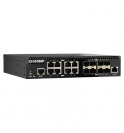 QNAP - QSW-M3216R-8S8T switch Gestionado L2/L3 10G Ethernet (100/1000/10000) 1U Negro