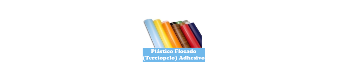 Plástico flocado (terciopelo) adhesivo