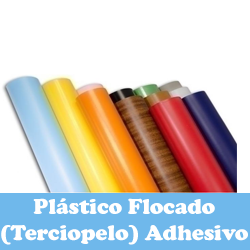 Plástico flocado (terciopelo) adhesivo