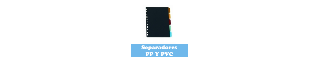 Separadores PP y PVC